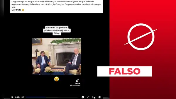 No, Petro no apoyó el narcotráfico en reunión con Joe Biden
