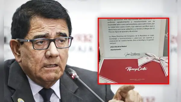 Congresistas reciben billetera Renzo Costa por el Día de la Madre