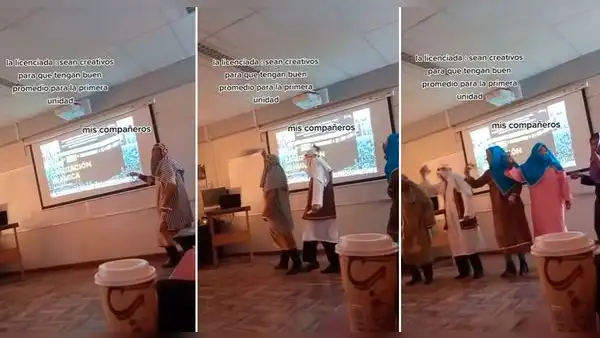 Estudiantes se disfrazan y bailan para su exposición de la civilización islámica: “Muy creativos”