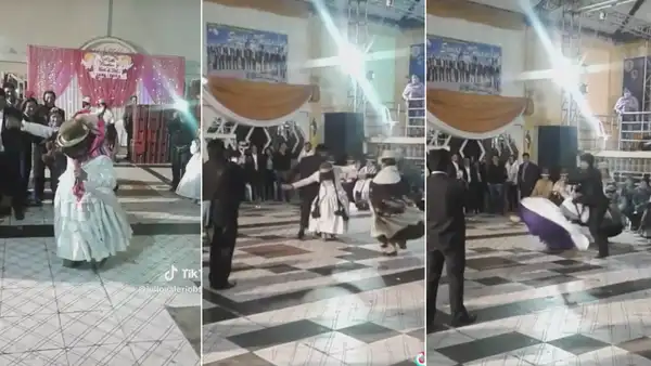 Mujer saca los pasos prohibidos durante fiesta de matrimonio en Puno: “Está poseída”