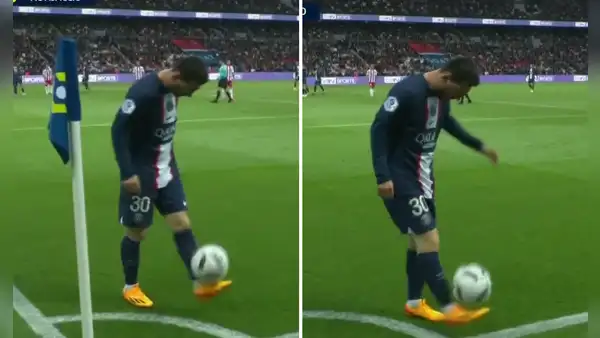 Ultras del PSG silban a Messi y este les responde con 'dominaditas' en el córner