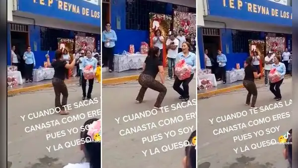 Madre gana canasta y lo celebra al ritmo de "Mueve el Totó": "Tiembla, Yahaira"
