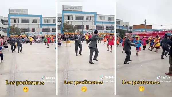 Día de la Madre: profesores se unen a bailar contradanza en presentación de sus estudiantes