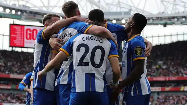Sorpresa en Emirates Stadium: Arsenal cayó goleado por Brighton y le dijo adiós a la Premier League