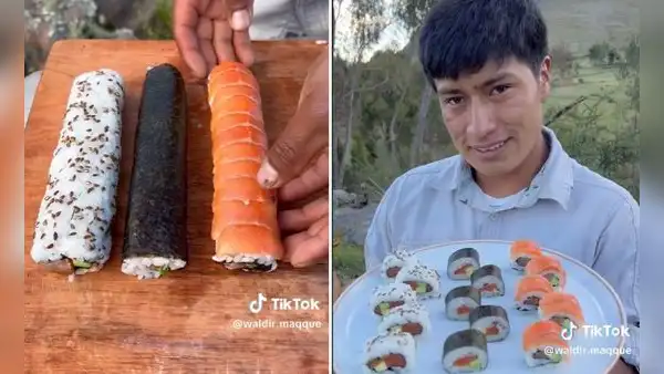 Retan a cusqueño a hacer sushi en el campo y el resultado sorprende: "Es un genio"