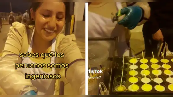 Peruana la rompe vendiendo anticuchos de huevo de codorniz a 2 soles: "En ingenio no nos ganan"