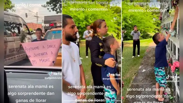 Niño pide ayuda para llevarle serenata a su mamá en su tumba y consigue ir con mariachis