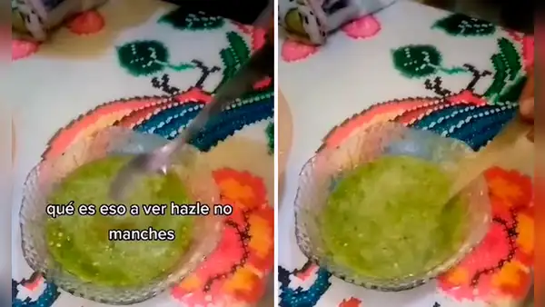 Mujer prepara una salsa verde, pero es tan picante que le sale 'chispas’: “Lo hizo con explosivos”