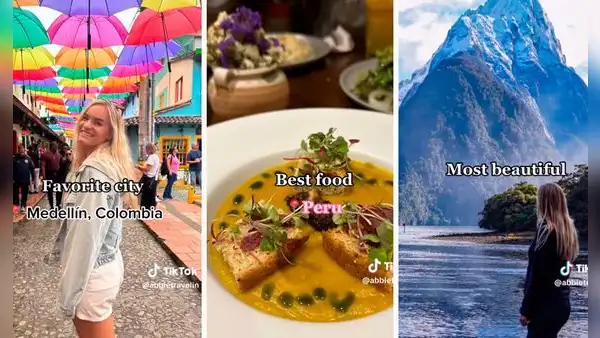 Joven viajó a 40 destinos y revela que la mejor comida es de Perú: "Nada como mi país"