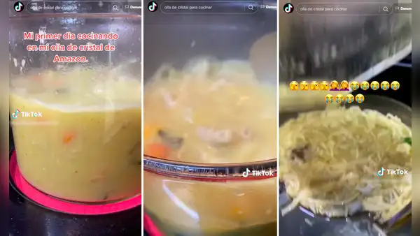 Compra una olla de cristal en Amazon y al cocinar su sopa tiene un final inesperado