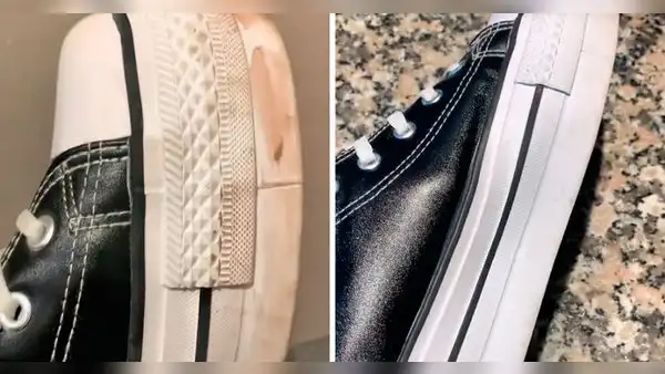 ¿Cómo limpiar la parte blanca de mi zapatilla solo usando un borrador?