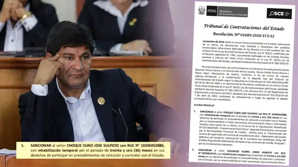 Gobierno Regional de Arequipa contrata a ingeniero que tiene sanción de la OSCE