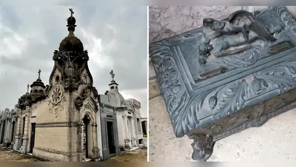 Profanadores roban urna de bronce y huesos de las tumbas del cementerio más grande de Argentina