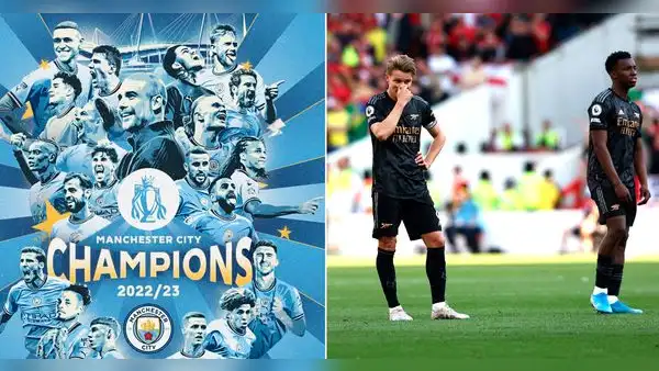 Arsenal perdió 1-0 ante el Nottingham y Manchester City se coronó campeón de la Premier League