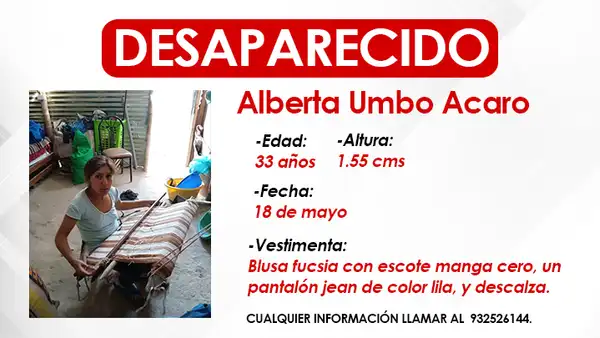 Mujer con epilepsia lleva 4 días desaparecida en Piura