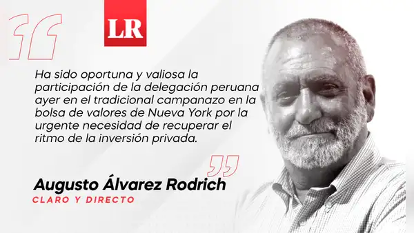 Un talán urgente por la inversión, por Augusto Álvarez Rodrich