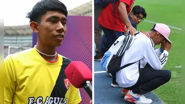 Futbolista amateur de Yurimaguas llora tras conocer el Estadio Nacional: “Estoy muy emocionado”