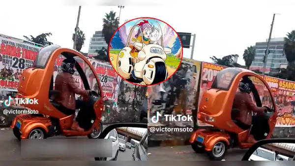 Del manga a la vida real: captan moto de Bulma circulando por calle limeña
