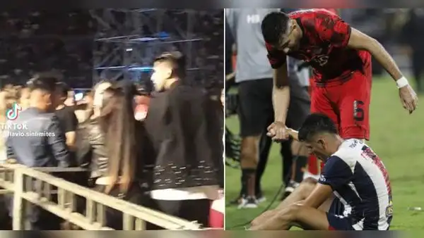 Christian Cueva y Carlos Zambrano captados en festival de música previo al partido con Libertad