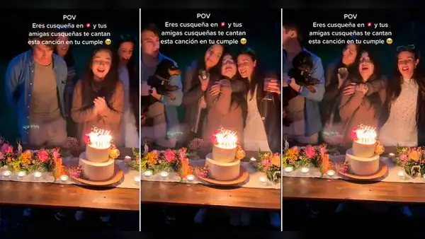 Peruanas en Suiza celebran cumpleaños con tema cusqueño y emocionan en TikTok: “Me hiciste llorar”