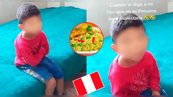 Mujer le dice a su hijo que no es peruano, pero él responde: “Sí lo soy, porque me gusta el arroz con pollo”
