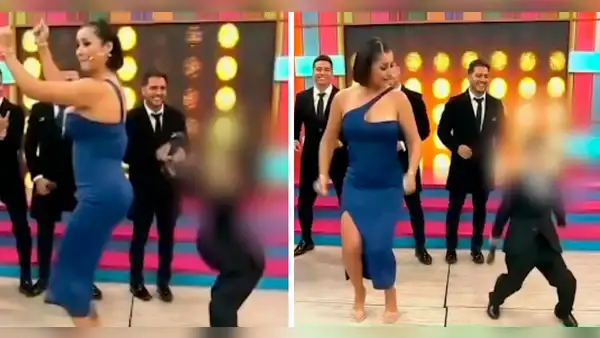 Karla Tarazona y su hijo con Christian Domínguez causaron furor al bailar "El gusano" EN VIVO
