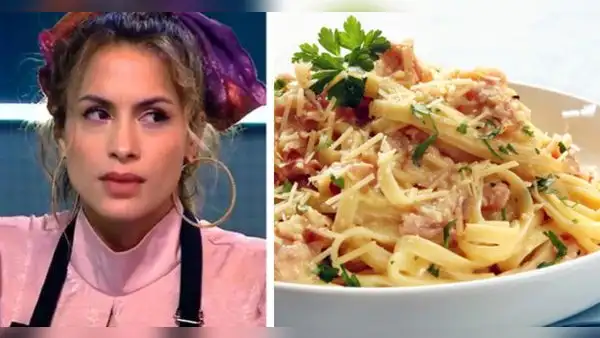"El gran chef famosos": ¿cómo se hace la pasta a la carbonara, el platillo que eliminó a Milett Figueroa?