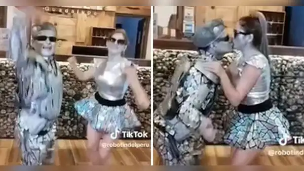 ¿Nueva relación? Robotín sorprende a fans tras besar a Robotina cajamarquina