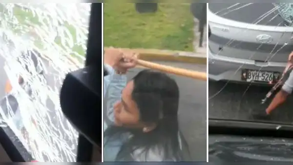 Chorrillos: ciudadana rompe las lunas de un transporte público con un bate y se da a la fuga