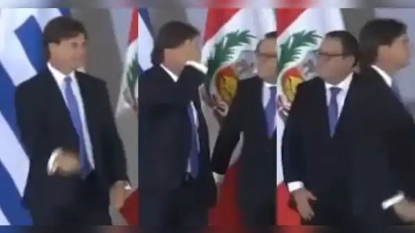 Alberto Otárola es ignorado por presidente de Uruguay al intentar saludarlo