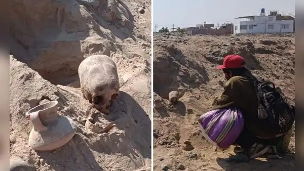 Reciclador halla restos óseos y una vasija con características antiguas en Tacna