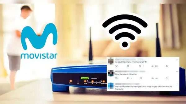 Movistar: usuarios reportan caída masiva de la señal de internet en la madrugada