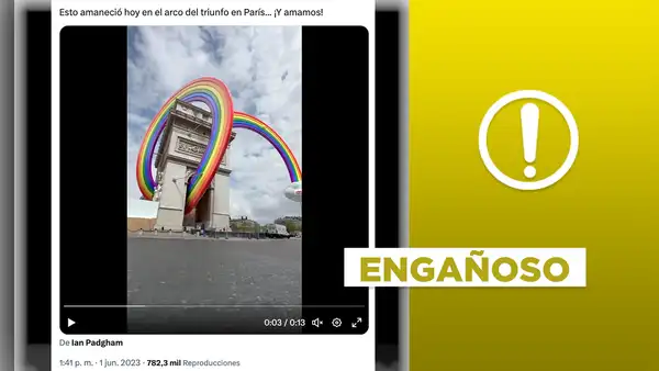 Mes del Orgullo: el Arco del Triunfo no amaneció así el 1 de junio