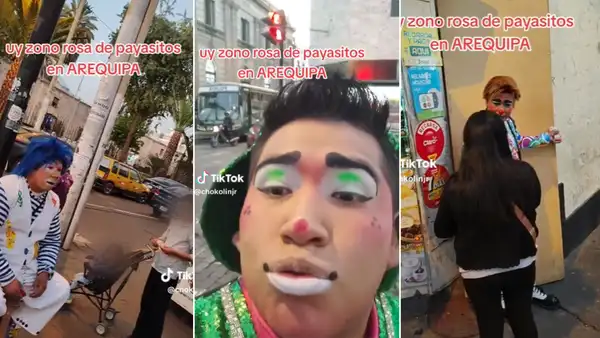“Ya parece la zona rosa de payasitos”: tiktoker desata carcajadas al mostrar calle de Arequipa