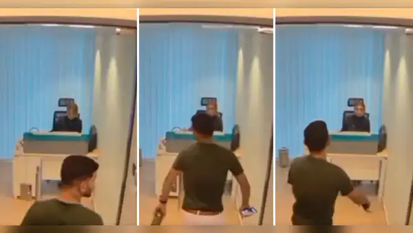Joven sorprende al chocar contra una puerta de vidrio antes de iniciar entrevista de trabajo