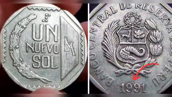 ¿Cómo es la moneda de S/1 de 1991 que podría llegar a valer S/500?