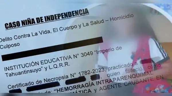 Independencia: a escolar fallecida se le habría aplicado diazepam tras atención médica