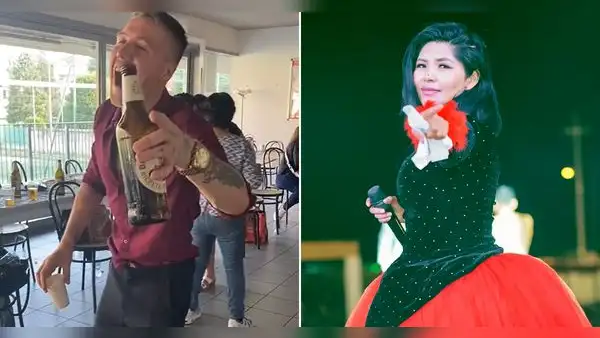Italiano se declara fan de Yarita Lizeth y canta sus temas a todo pulmón: “Sírvanle lleno”