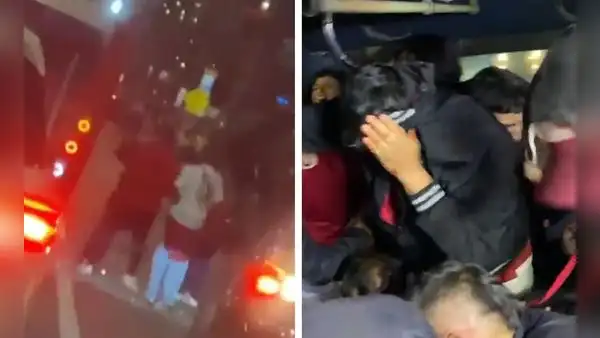 Hinchas de Universitario fueron agredidos por fanáticos de Santa Fe mientras iban al Campín