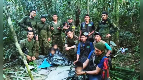 Hallan con vida a los 4 niños perdidos hace 40 días en la selva de Colombia