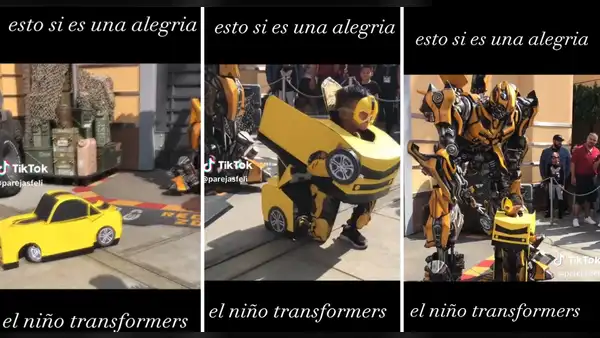 Niño sorprende a 'Bumblebee' con su icónico disfraz de auto y emociona a miles: “Es su hijo”