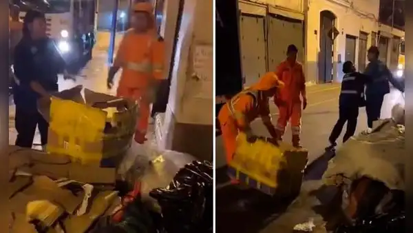 Recicladora formal se enfrenta a basureros que querían llevarse sus cartones