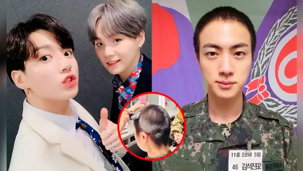 BTS: Jungkook y Suga acompañaron a Jin cuando se rapó el cabello para irse al Ejército y así reaccionó ARMY