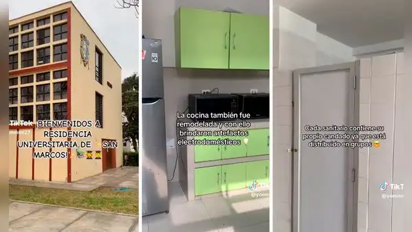 Joven muestra cómo es la residencia de San Marcos y usuarios reaccionan: "Qué hermoso"
