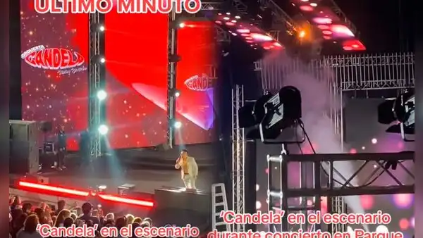 ¡Casi termina en tragedia! Fuego en escenario asusta a asistentes tras show de Orquesta Candela