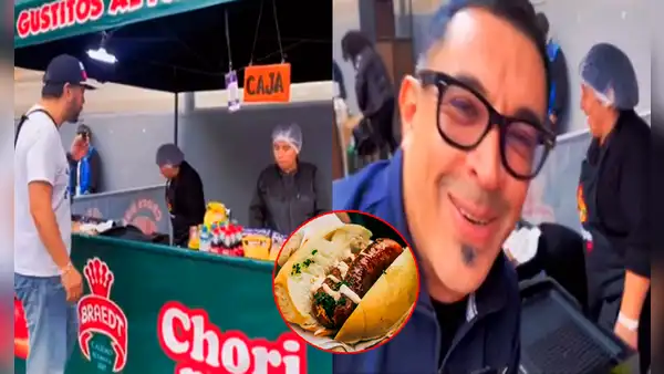 Chino y Adolfo sorprendidos con precio de choripán en conciertos: “Por eso han vendido 2”