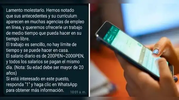 ¿Cómo funciona la nueva modalidad de estafa 'Te pago por comentar' que circula en WhatsApp?