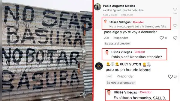 "Entre la basura eres feliz": alcalde de Comas se enfrenta a vecinos de su distrito