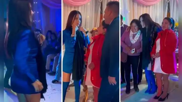 Rosángela Espinoza se luce bailando saya en Puno por el compromiso de su hermano