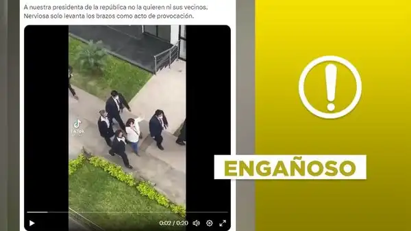 Video no expone a la presidenta Dina Boluarte siendo abucheada en 2023